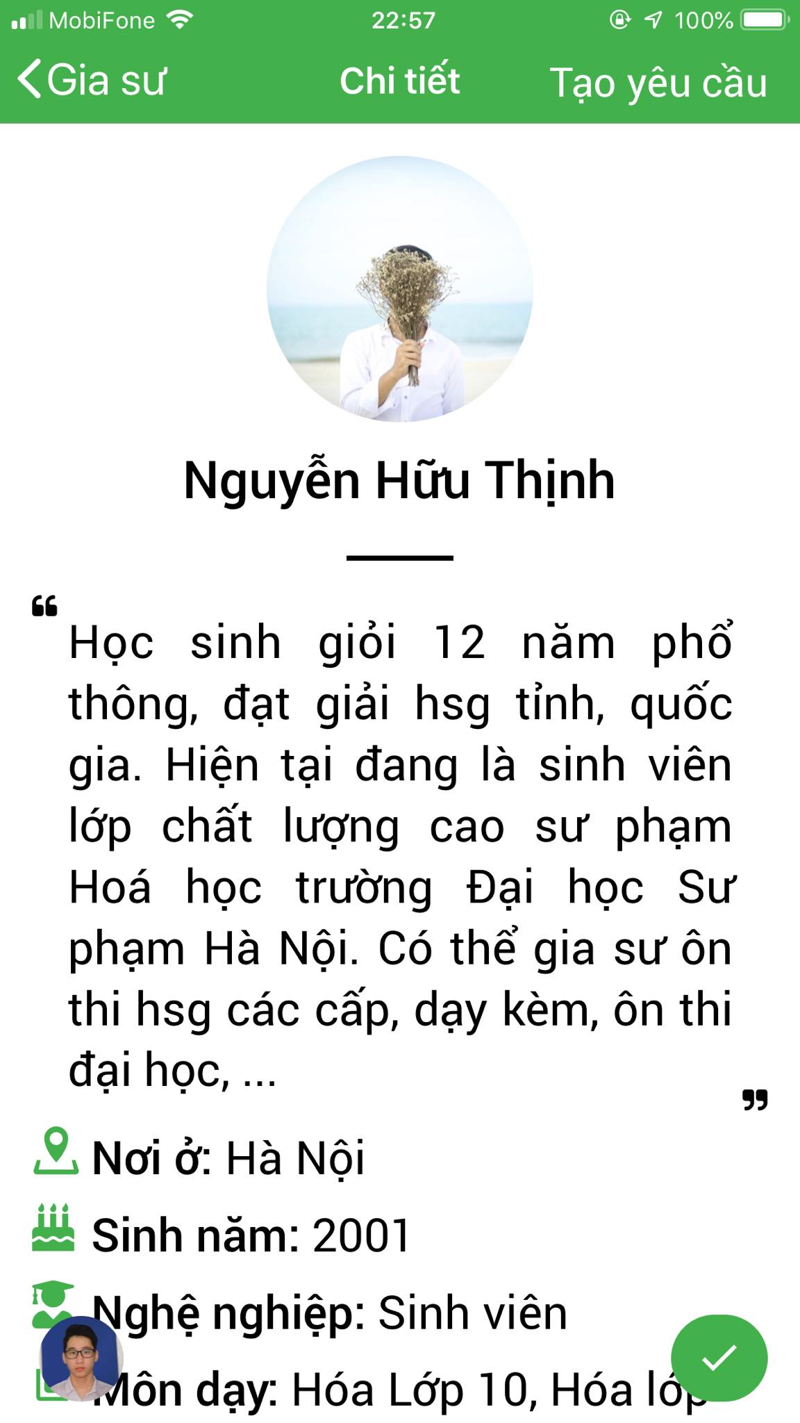 Học phí Hóa lớp 12